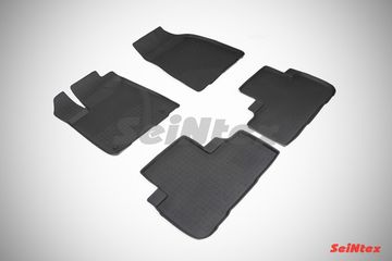 Резиновые коврики в салон Toyota Highlander III (2013-2019) [3 ряда] "Высокий борт"