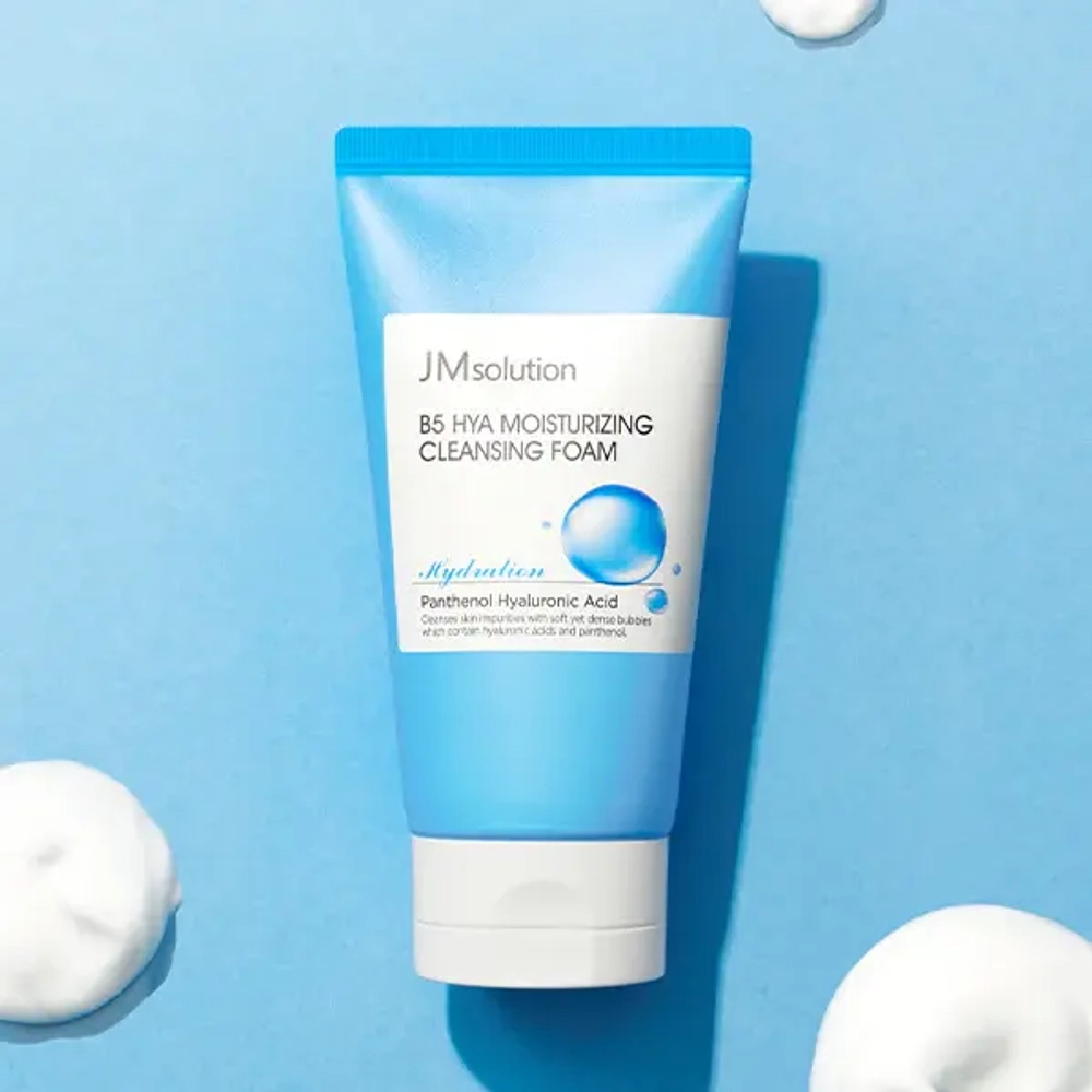 JMsolution B5 Hya Moisturizing Cleansing Foam увлажняющая пенка для умывания с пантенолом