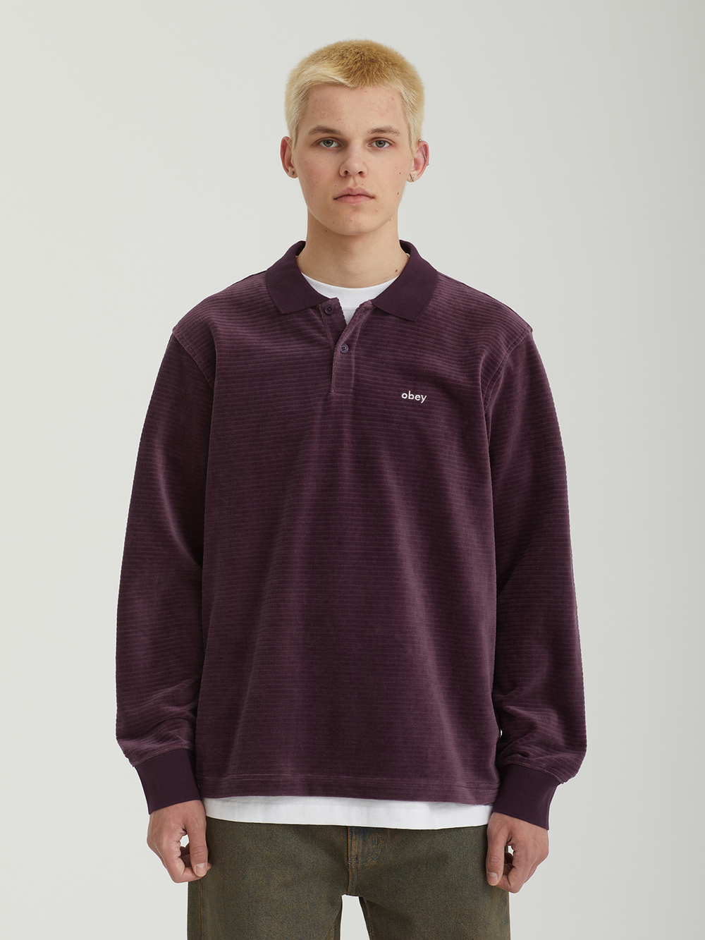 Мужская Рубашка Loop Velour Polo