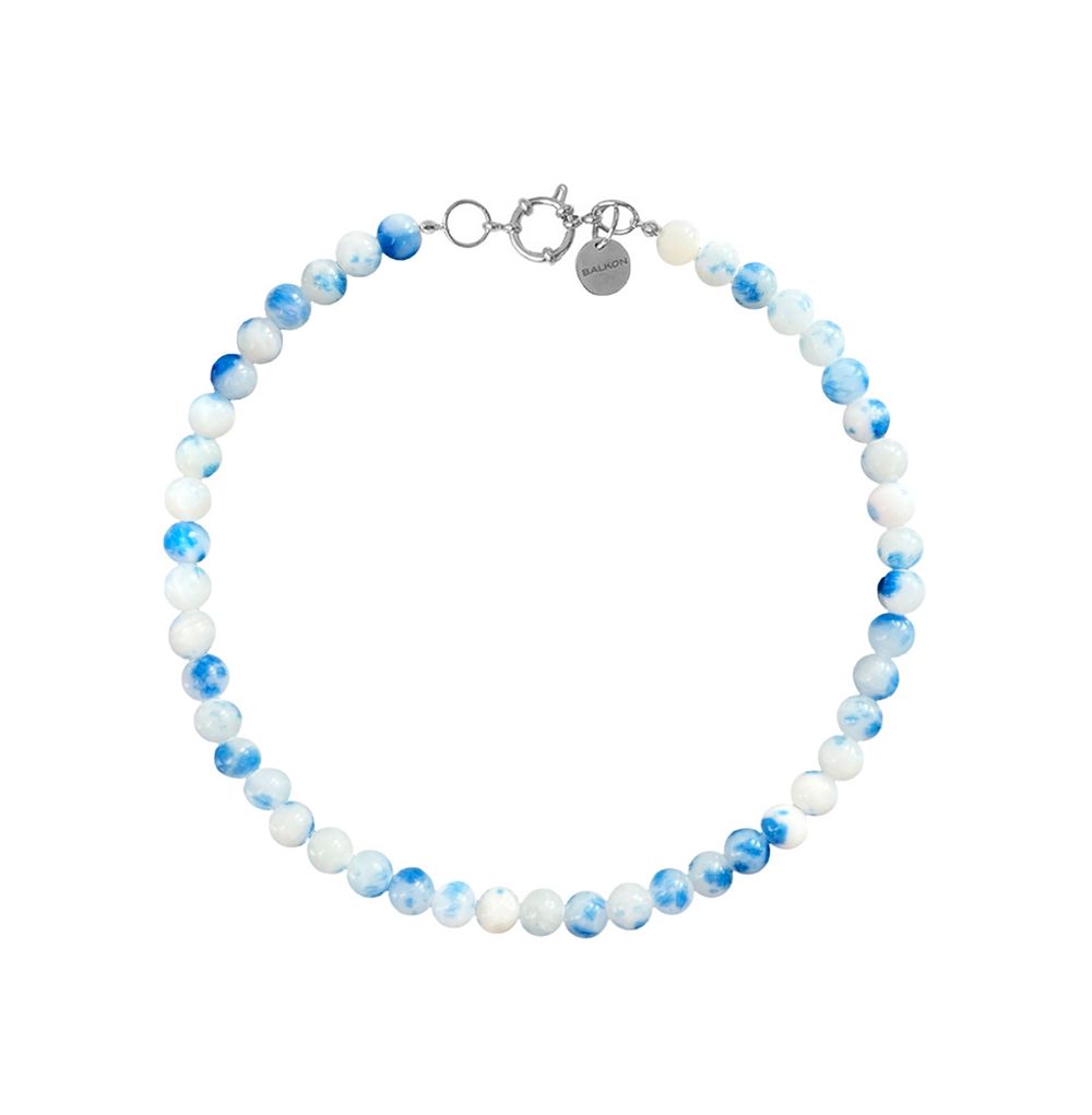 Колье Greece из бусин камня