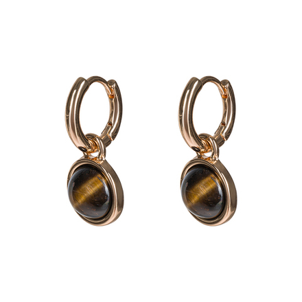 Серьги Fiore Luna TIGER EYE LE1115 BR/G