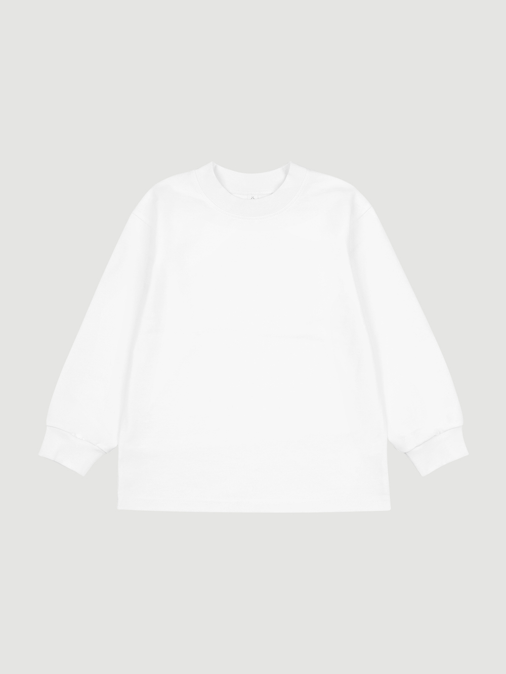 Лонгслив оверсайз Mjölk White, из плотного хлопка