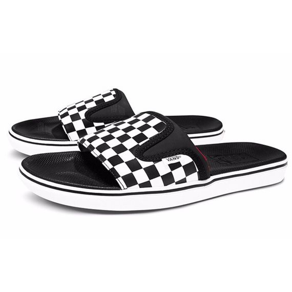 Vans UltraCush Slide-On 'Black White Checkerboard'