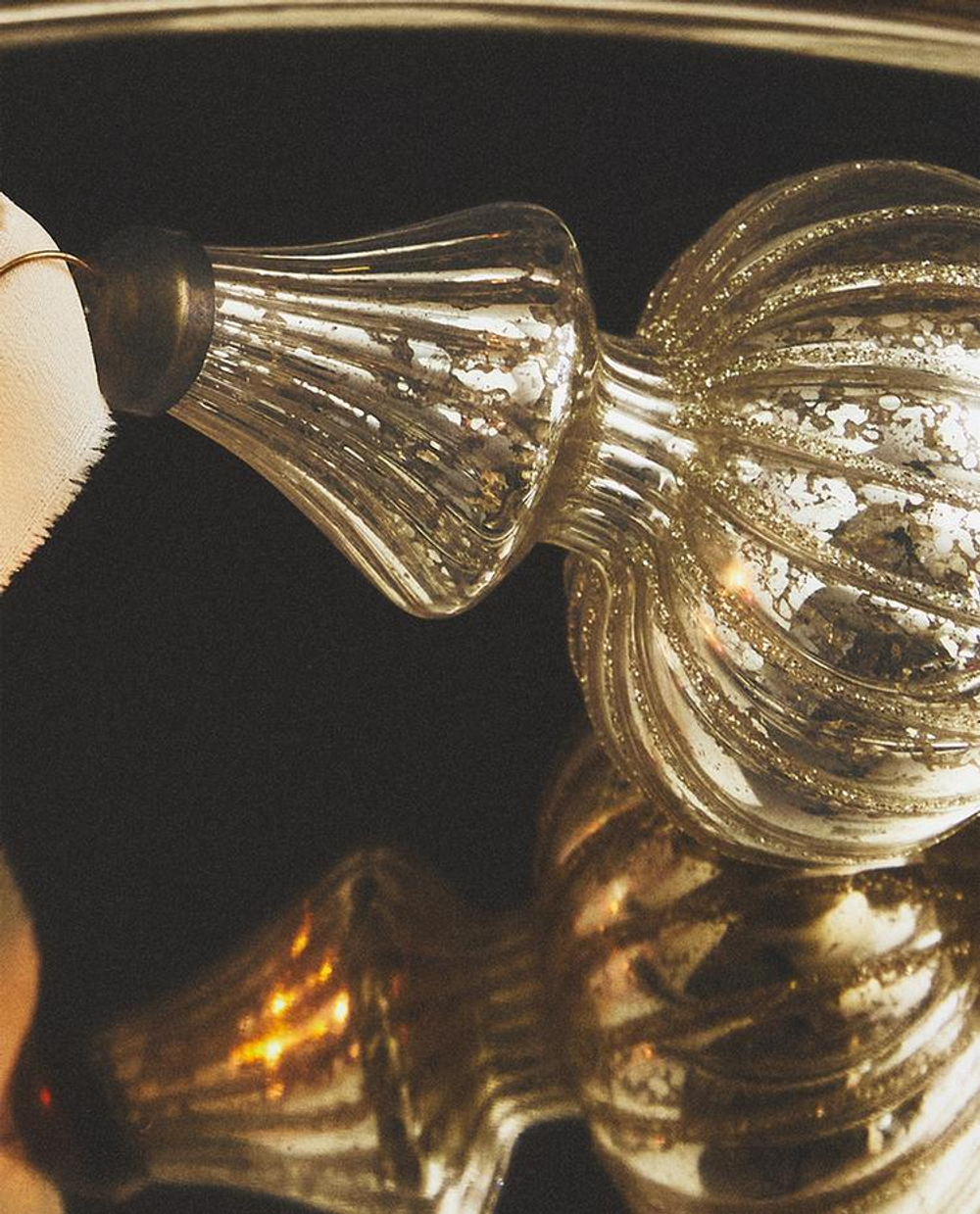 ZARA HOME ЕЛОЧНОЕ УКРАШЕНИЕ "ВОЛЧОК", СЕРЕБРЯНЫЙ