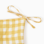 Подушка на стул желтая клетка 42х42 см, 100% хл, саржа 178 г/м2