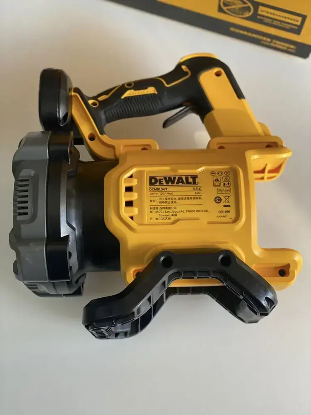 Воздуходувка аккумуляторная DeWalt DCMBL562N 20V, литиевый аккумулятор без щетки, обновленный портативный, объем воздуха 450cfm