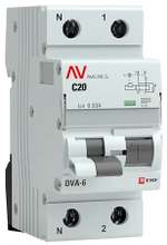Автомат дифференциальный EKF rcbo6-1pn-20C-30-ac-av