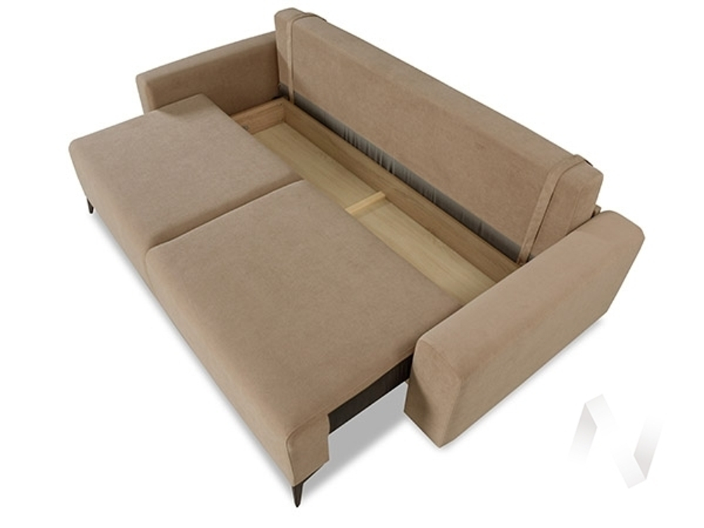 Диван прямой Халиф (БД) Modus 03 (велюр бежево-коричневый)