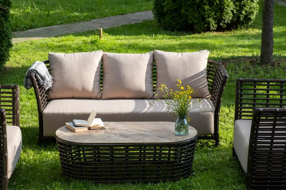 "Валенсия" лаунж-зона из искусственного ротанга, цвет бронзовый