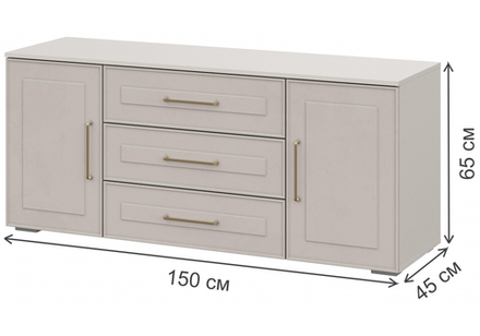 Готовая гостиная Woodville Мотру кашемир, шампань комплектация 1