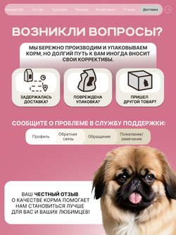 Корм сухой для взрослых собак породы Пекинес, с говядиной, 800 гр, QUATTRO