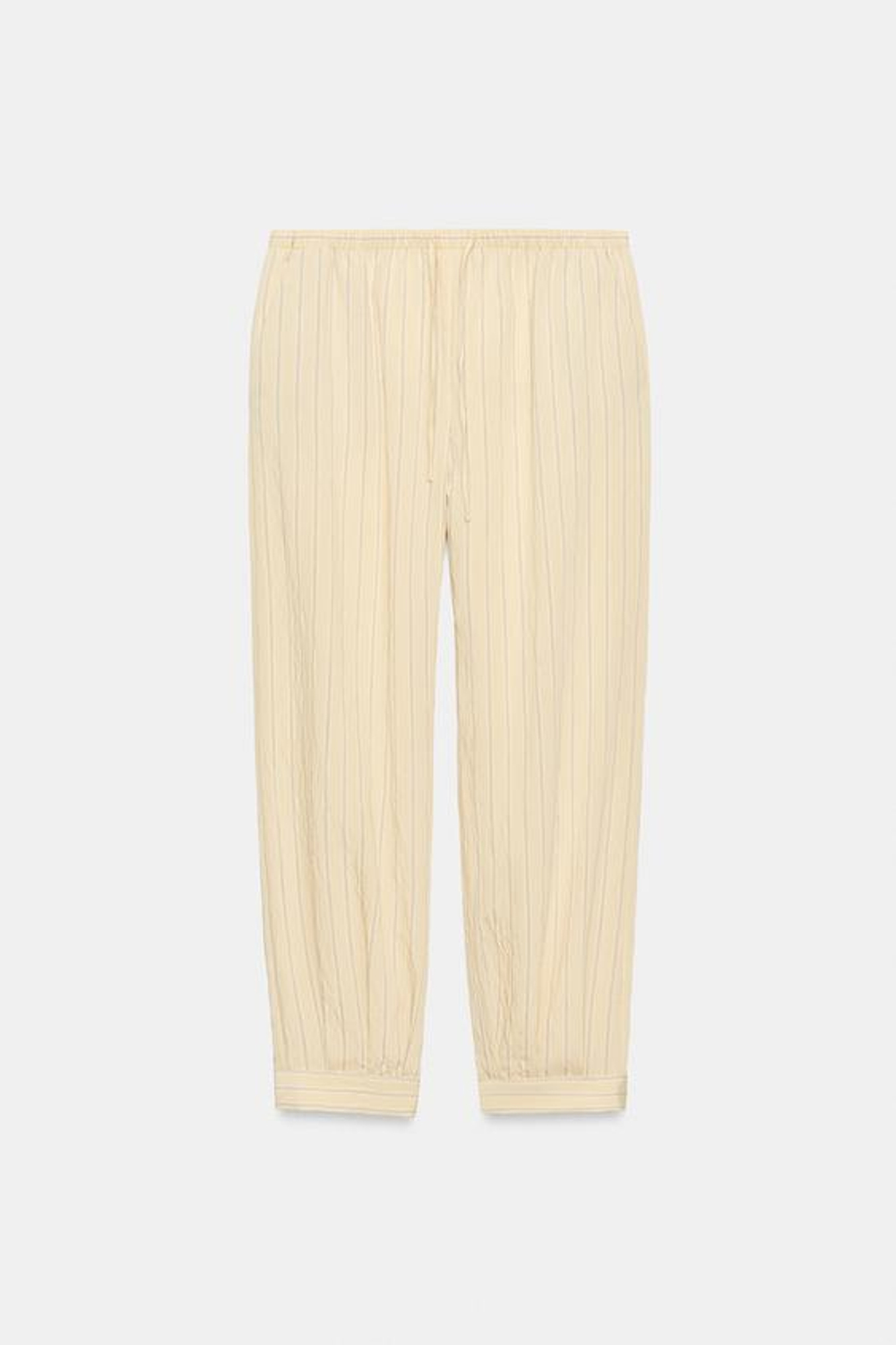 ZARA БРЮКИ-БАЛЛОНЫ В ПОЛОСКУ — ZW COLLECTION, С ПРИНТОМ
