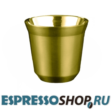 Кофейный бокал с двойными стенками 80 мл, золотой
