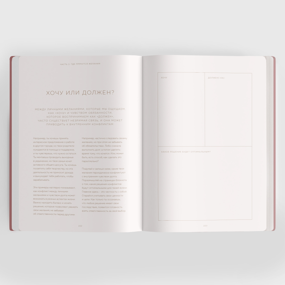 Блокнот моих желаний (шоколадный)