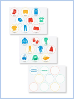 Наклейки для кармашков в детский сад. Для мальчиков