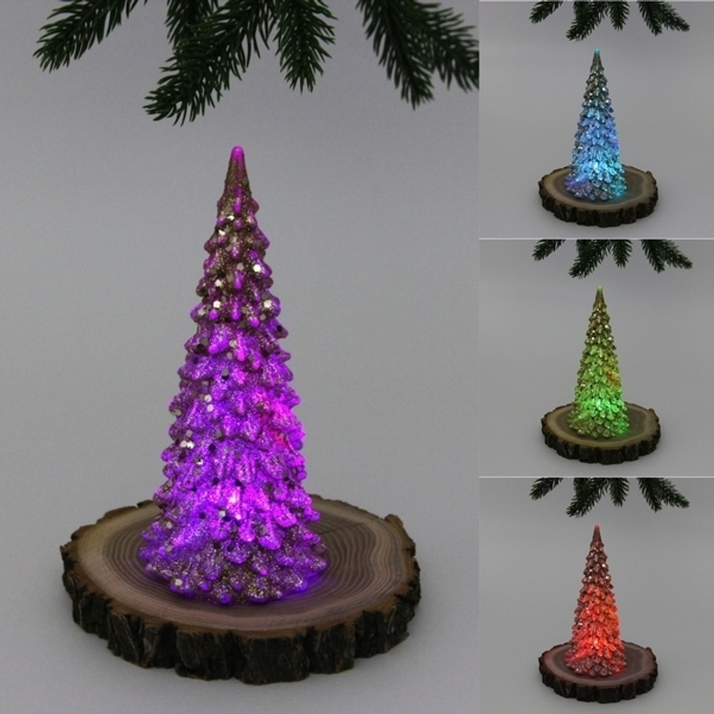 Сувенир с подсветкой «Волшебная красавица» 17 см, Золото (работает от батареек LR44*3)