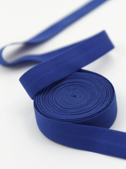 Бейка эластичная ультрамарин матовая 15 мм
