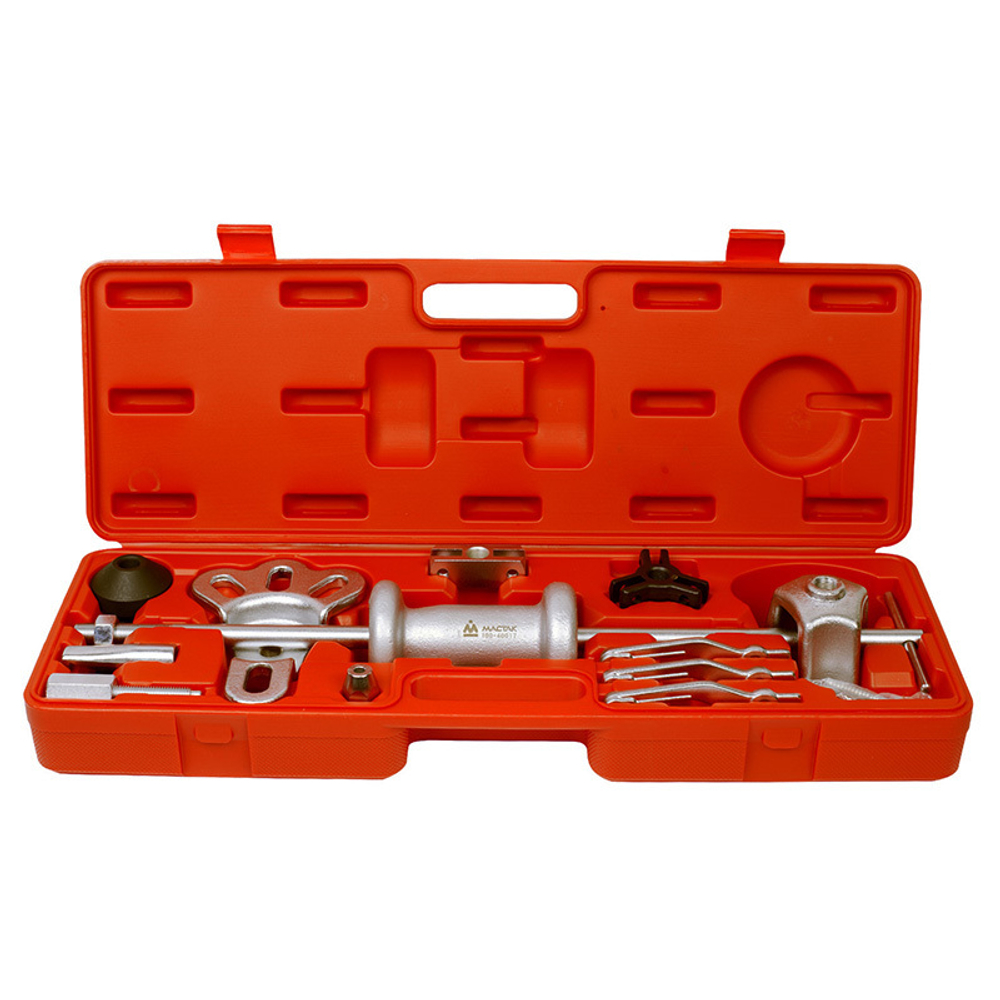 МАСТАК (100-40017C) Обратный молоток универсальный с принадлежностями, кейс, 17 предметов