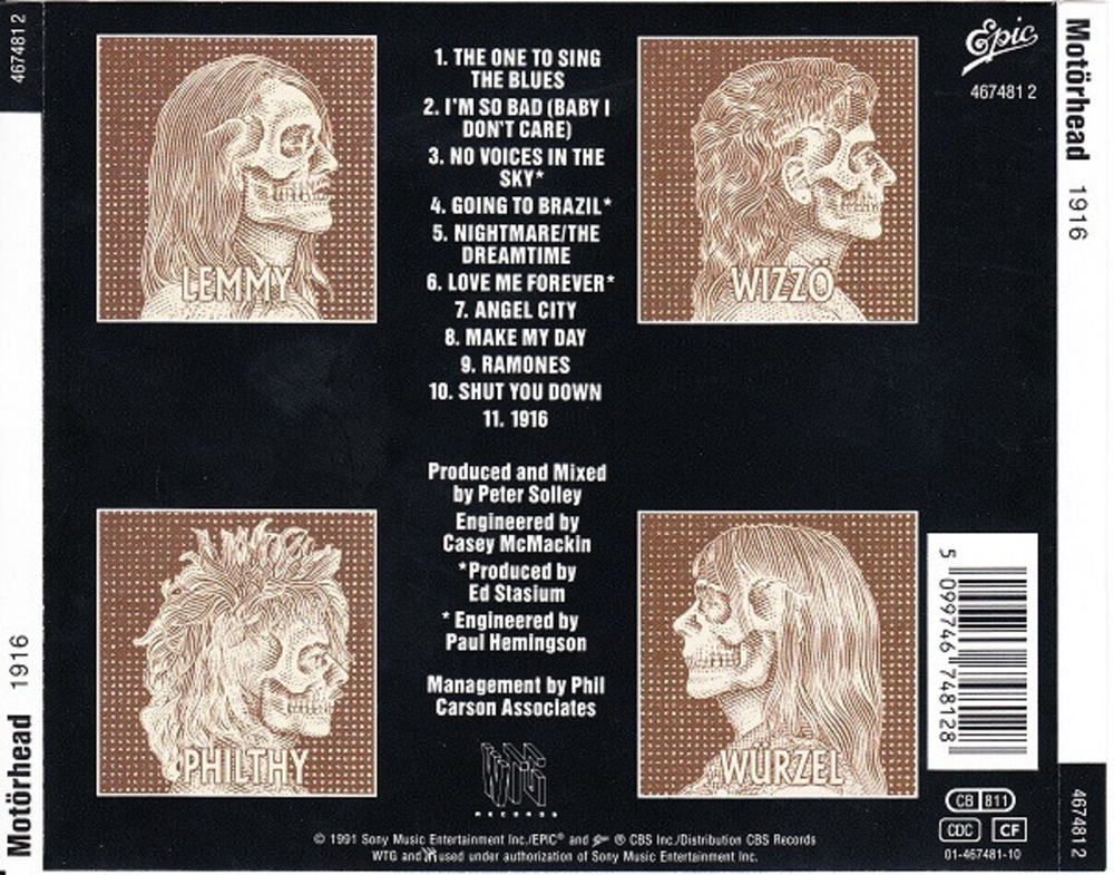 Motorhead / 1916 - March Or Die (2CD)