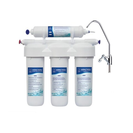 Аквастиль Четырыхступенчатая система очистки воды для умягчения (F-04A)