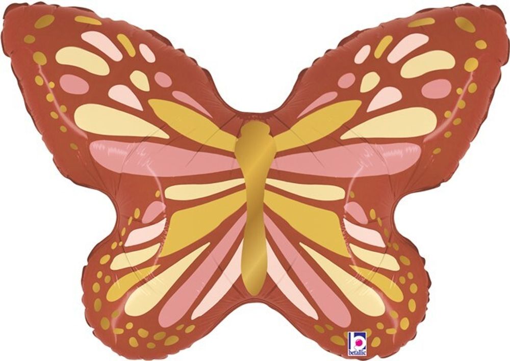 Шар (29&#39;&#39;/74 см) Фигура, Бабочка Бохо, 1 шт.
