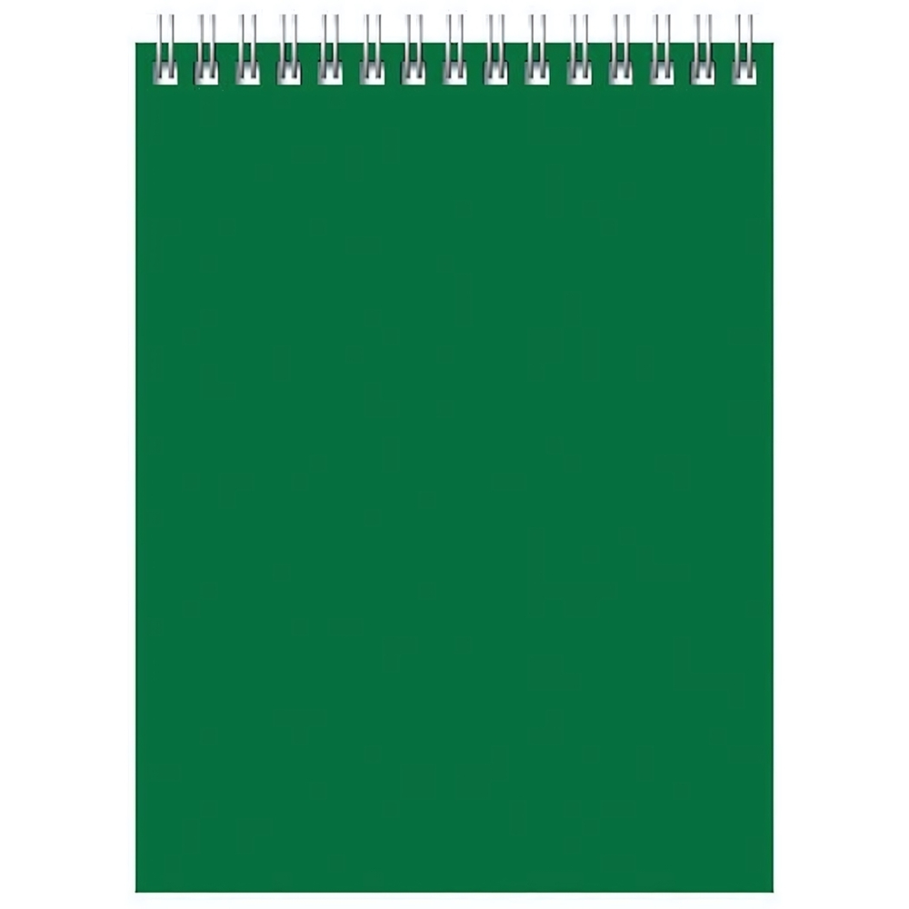 Блокнот А6 60л. клет. "Для конференций" гребень, зеленый (BG)