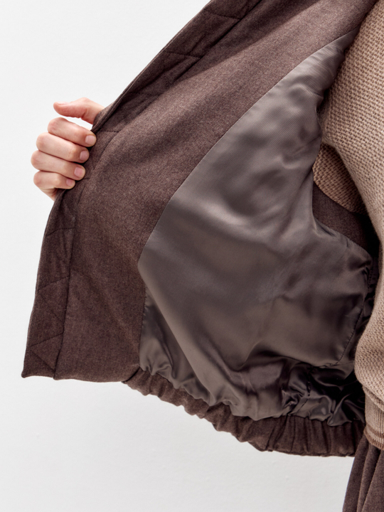 Жилет на молнии из шерсти