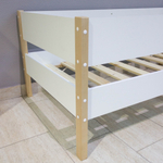 Кровать подростковая "МК-12" 160*80 см., белая/натуральный