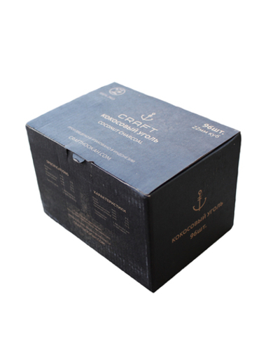 Уголь кокосовый «Craft», 22 мм (96 шт., 1 кг.)