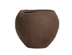 Кашпо TREEZ Effectory - Organic - Сфера - Шоколад