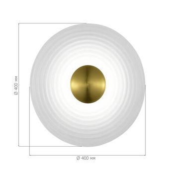 SL6125.311.01 Светильник настенный ST-Luce Латунь/Прозрачный LED 1*6W 3000K MOON