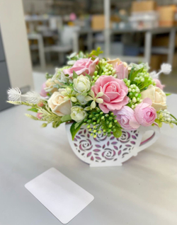 Букет из мыла ручной работы «Шебби Роуз» фото