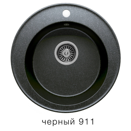 Кухонная мойка Tolero R-108 510мм Черный №911