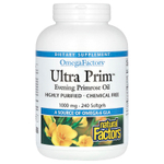 Natural Factors, OmegaFactors, Ultra Prim, масло примулы вечерней, 1000 мг, 240 капсул