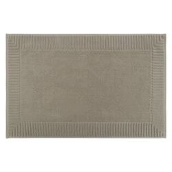 Коврик для ванной с фактурным бортиком бежево-серого цвета из коллекции Essential, 50х80 см