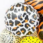 Шар (18"/46 см) Круг, Анималистика, Пятнистый окрас, Леопард