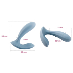 Голубой интерактивный вибратор для точки G Svakom Erica Dusty-Blue App-Controlled Wearable Vibrator SC015A-DB