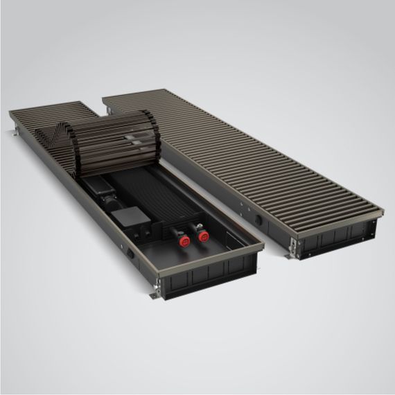 Конвектор внутрипольный Royal Thermo ATRIUM TURBO 75/170/1600 2072 Вт темная бронза