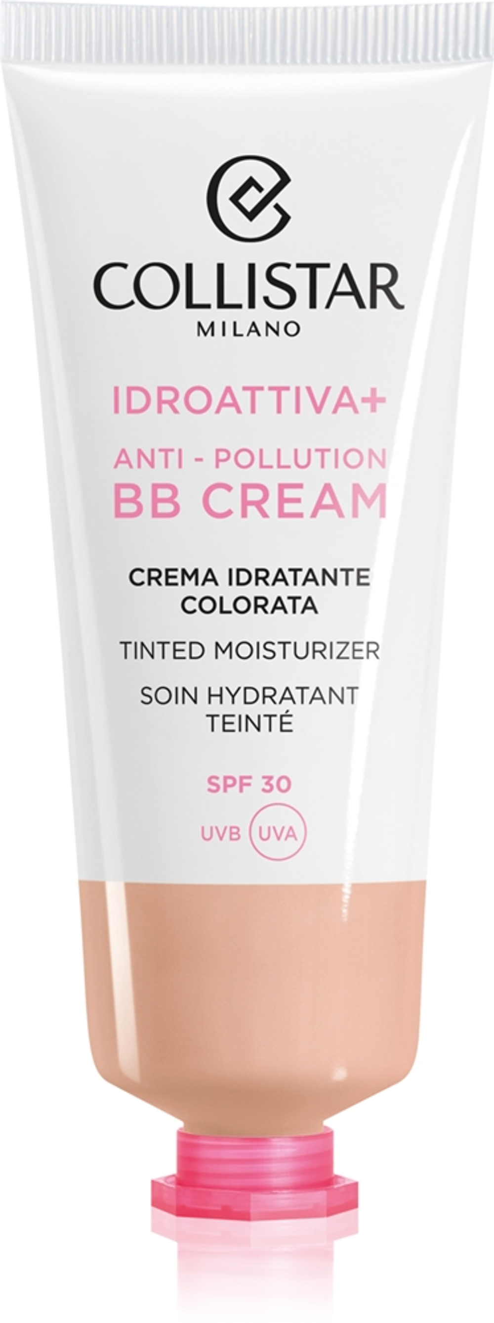 Collistar Face IDROATTIVA+ Tinted Moisturizer - Тонирующий крем с SPF 30, увлажняющий оттенок 1 Light, 50 ml