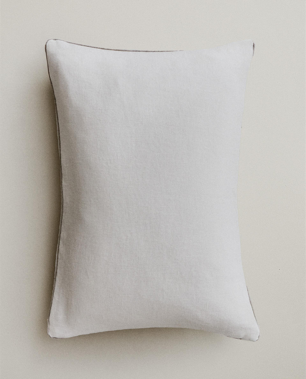 Zara Home наволочка декоративная из льна, белый, 40x60 см