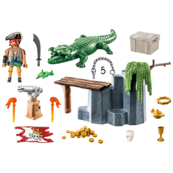 Playmobil - Pirates Пират с крокодилом 71473
