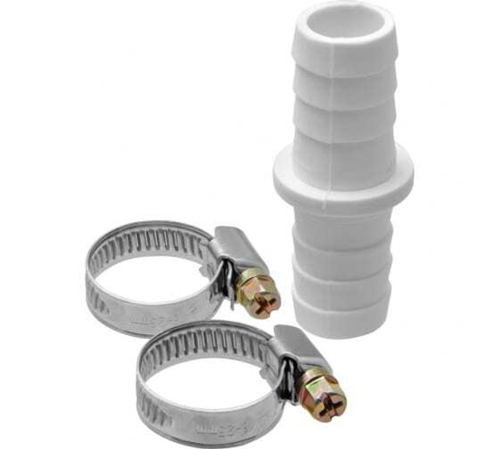 СОЕДИНИТЕЛЬ MASTERPROF 19/19 В КОМПЛЕКТЕ С ХОМУТАМИ ДЛЯ СЛИВНЫХ ШЛАНГОВ MP-У ИС.