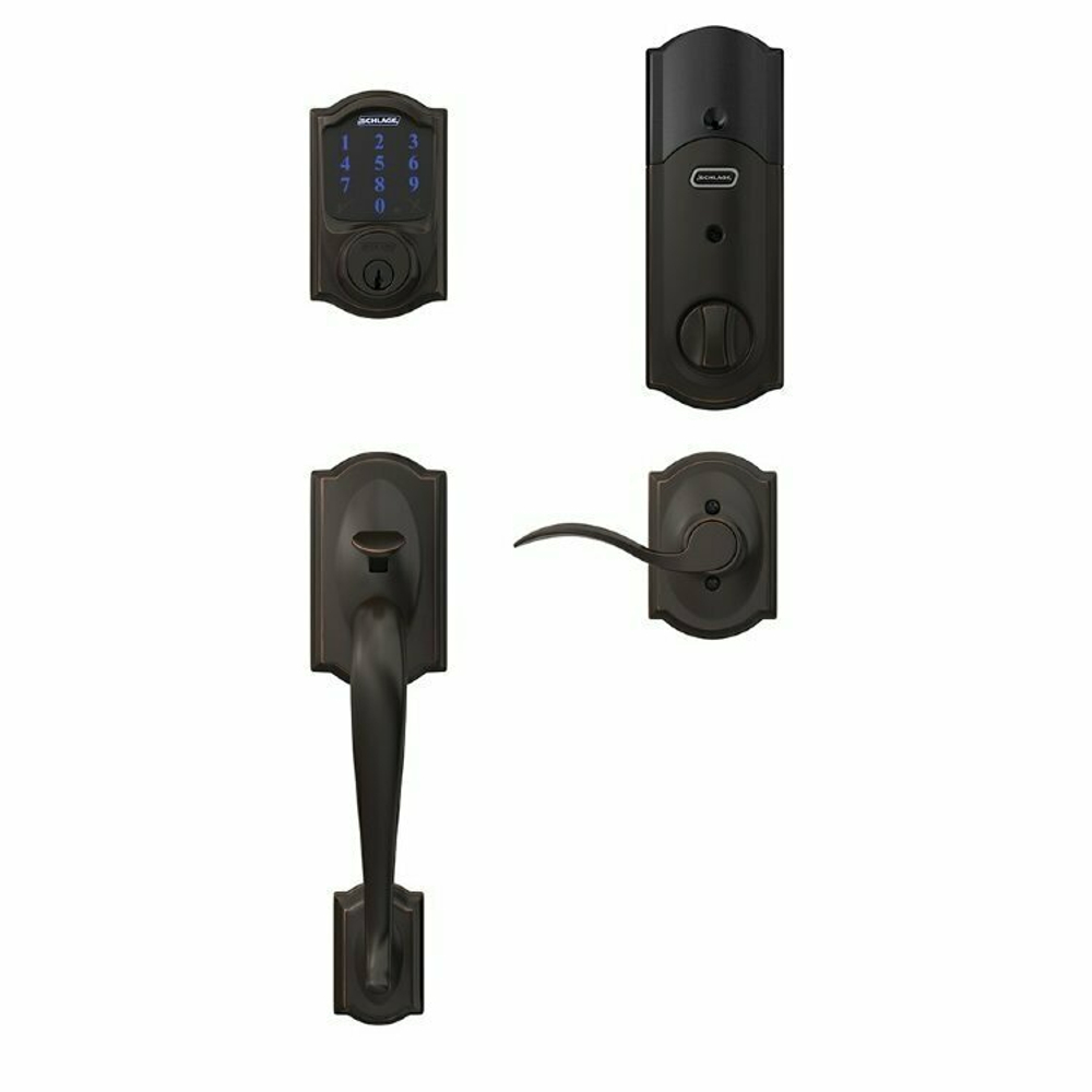 Дверной замок Schlage FE469NX, с поддержкой Wi-Fi, бронзовый
