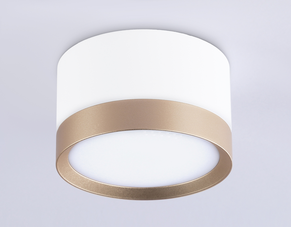 Накладной точечный светильник GX53 TN52355 WH/GD белый/золото GX53 max 12W D82*50