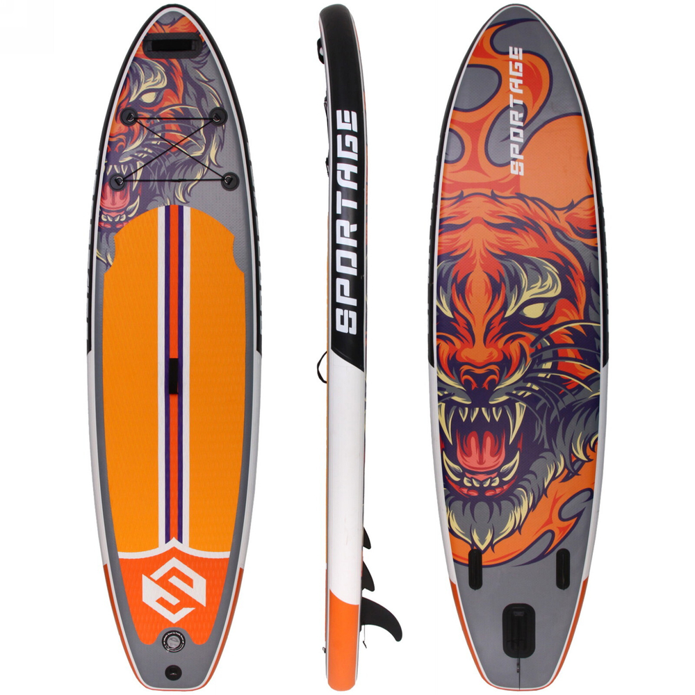 SUP-доска для плавания Monster, 320*80*15 см + 4 аксессуара, до 150 кг Sportage