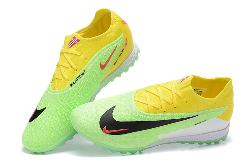 Шиповки Nike Phantom GX Elite TF (Желтый+зеленый)
