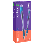 Ручка шариковая Berlingo "I-10" синяя, 0,4мм, грип
