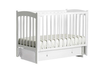 Детская кроватка Lel natural wood 39.3 color Белый