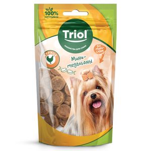 Лакомство Triol для мини-собак «Мини-медальоны из курицы», 50г