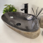 Каменная раковина из речного камня RS-05225 (61*38*15) 0862 из натурального камня